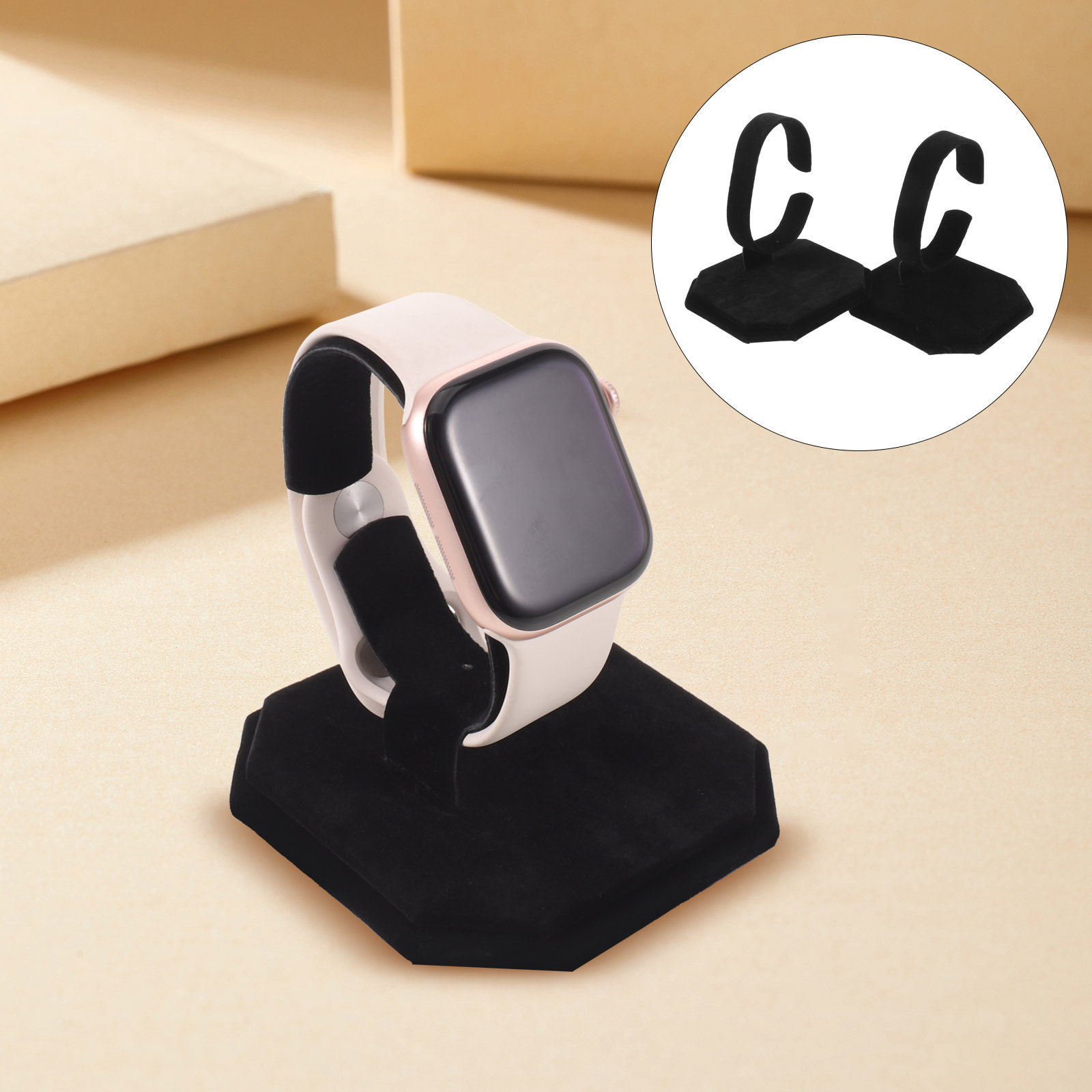Jewelry Store For Watches - 2Pcs Elegant C-Shaped Watch Display Stand