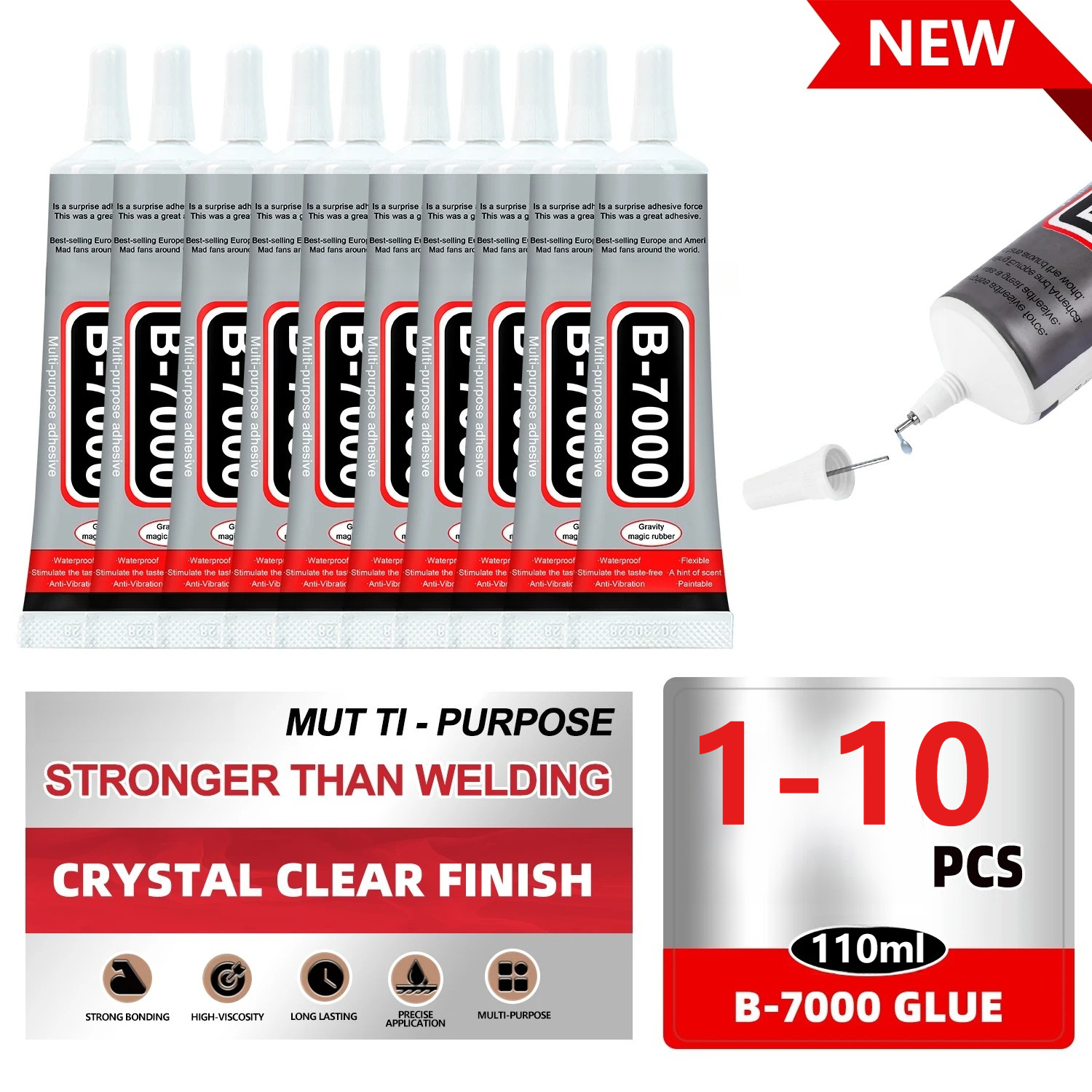 Jewelry Repair & Watches Photos - Super Glue B-7000 Loolifl 1-10Pcs Safety