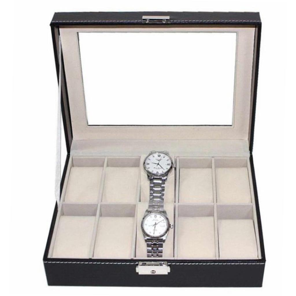Glass Top Wooden Watch and Jew – Jewelry Organizer Watches recenzja i cena