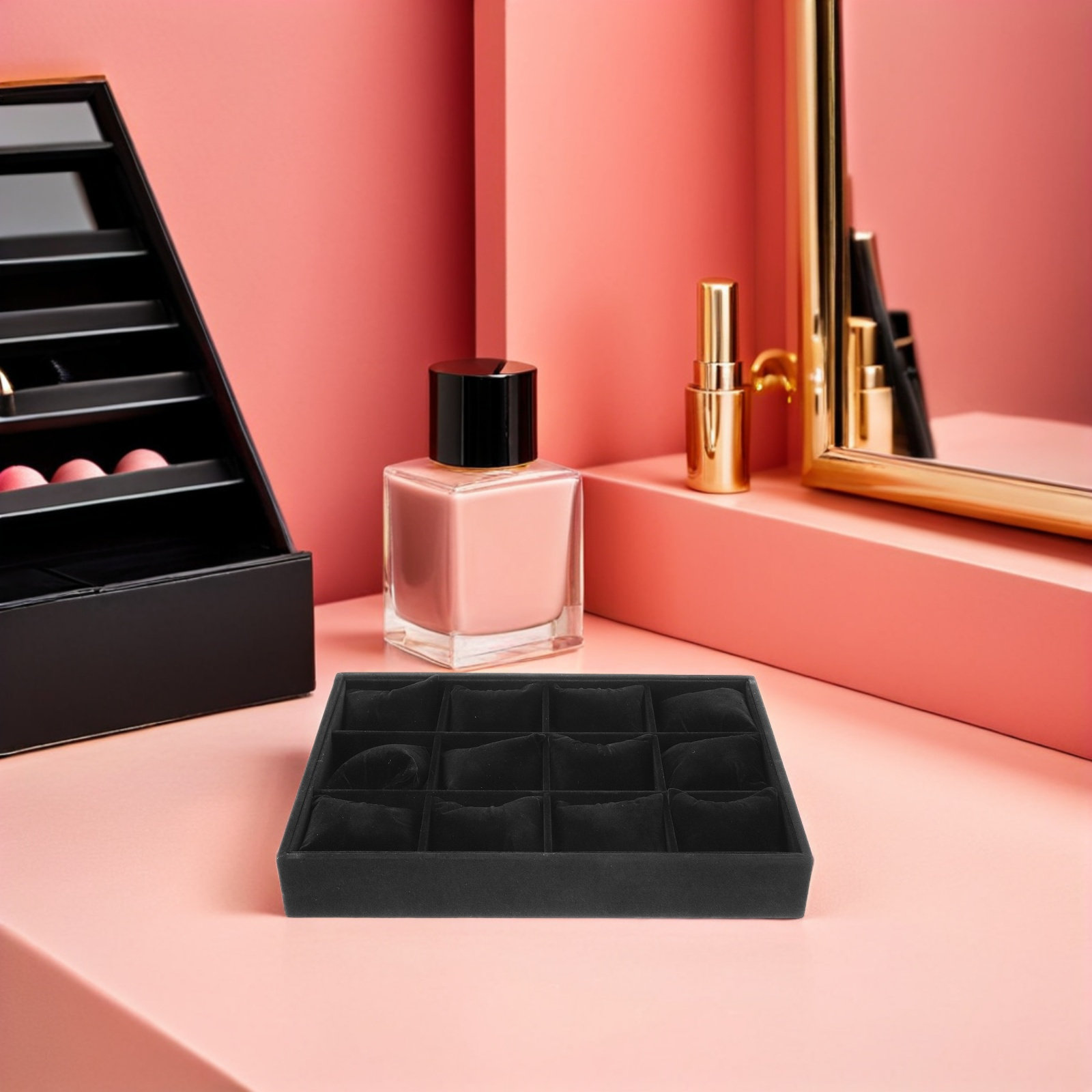 2Pcs Watch Organizer Tray Blac – Jewelry Organizer Watches recenzja i cena
