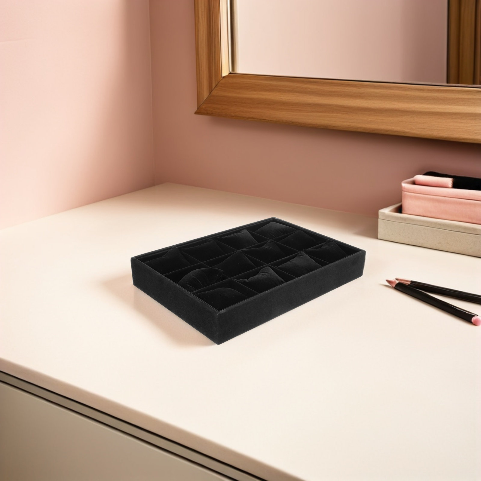 2Pcs Watch Organizer Tray Blac – Jewelry Organizer Watches recenzja i cena