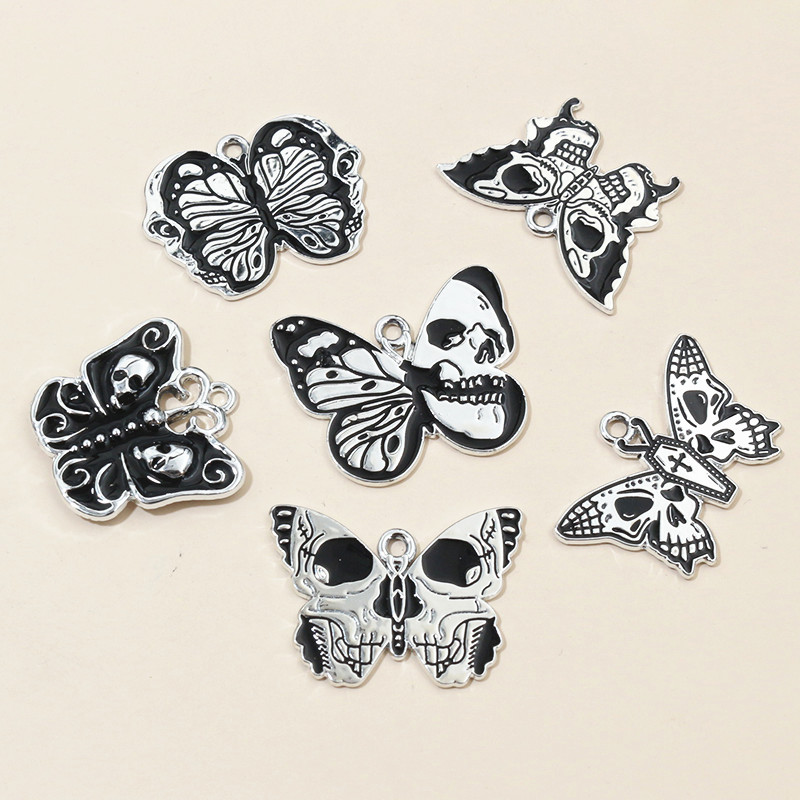 10pcs Skull Butterfly Charms P – Butterfly Pendant Necklace recenzja i cena