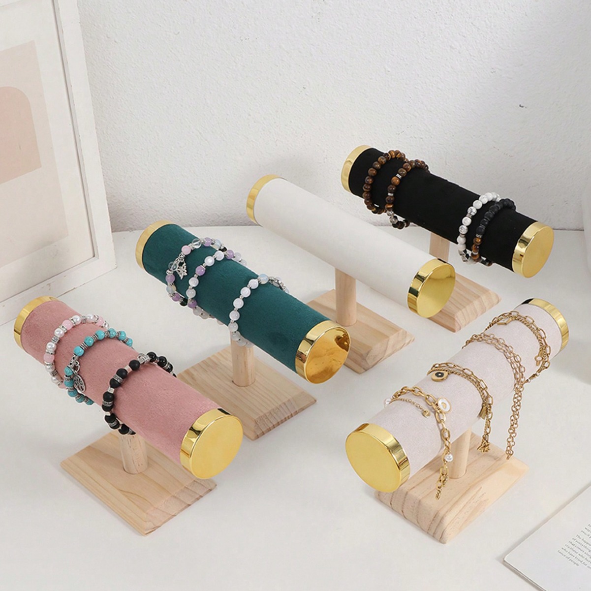 New T-Bar Jewelry Stand-Gold B – Jewelry Or Watches recenzja i cena