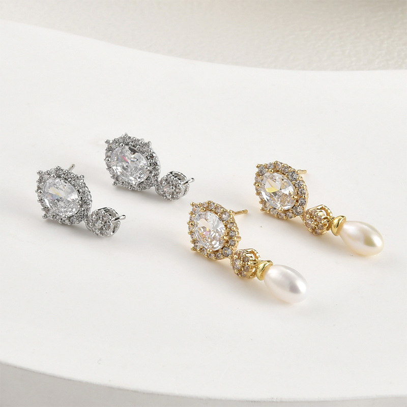 14k Electroplated Real Gold Co – Pearl Stud Earrings recenzja i cena