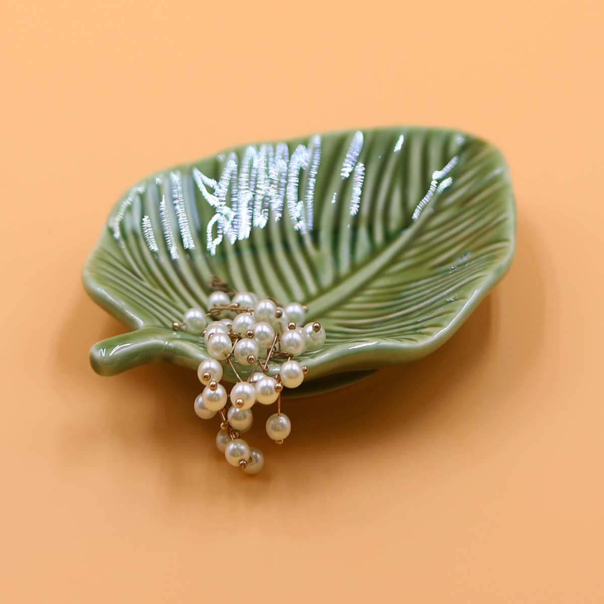 1Pcs Leaf-Shaped Jewelry Organ – Hoop Earrings recenzja i cena
