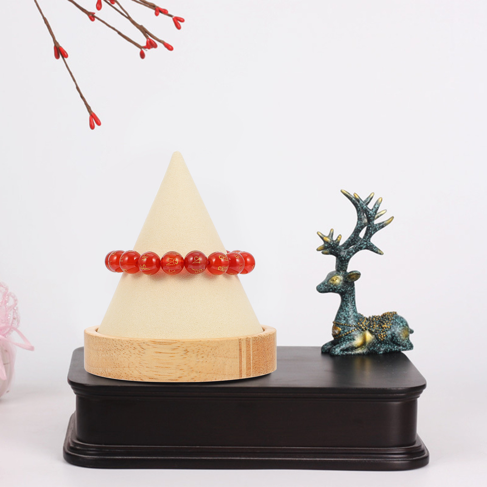 Solid Wood Conical Bangle Brac – Jewelry Or Watches recenzja i cena