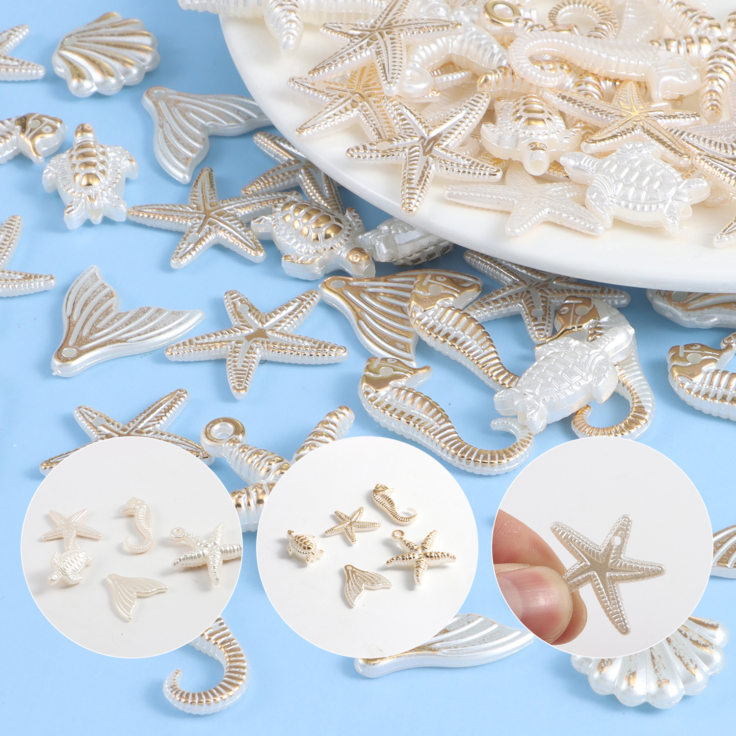 30 pieces of ocean series rand – Pearl Stud Earrings recenzja i cena