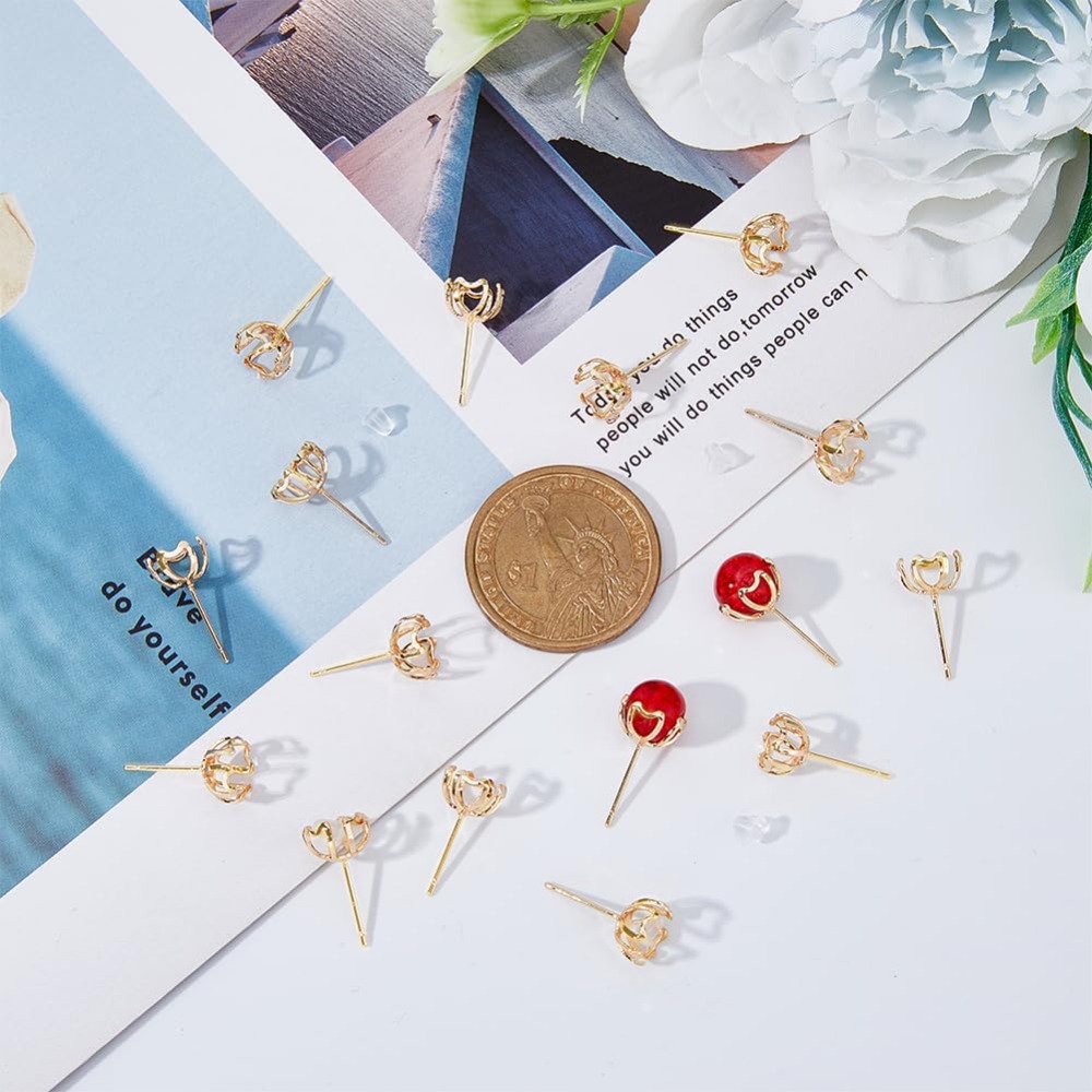 30Pcs Earring Mounting 4-Heart – Pearl Stud Earrings recenzja i cena