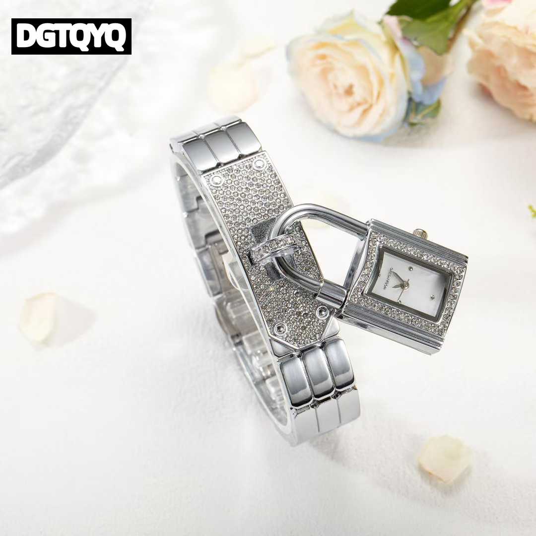 Ladies Sliver Detachable Lock  – Jewelry Diamond Watches recenzja i cena