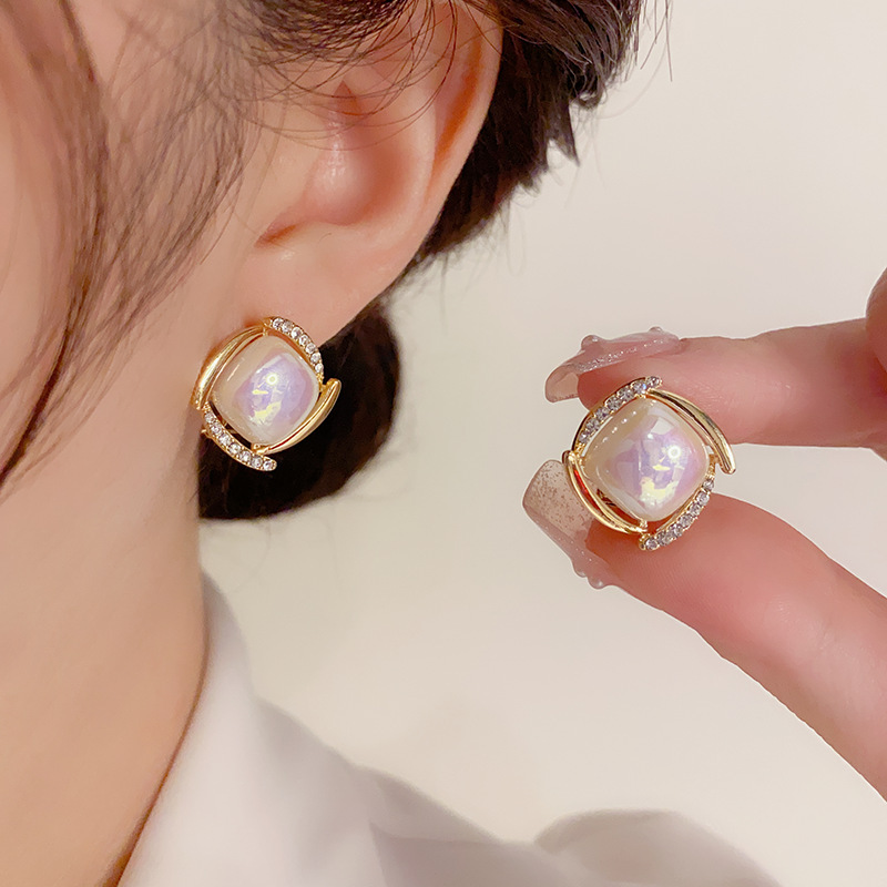 925 Silver Needle Korean Fashi – Pearl Stud Earrings recenzja i cena