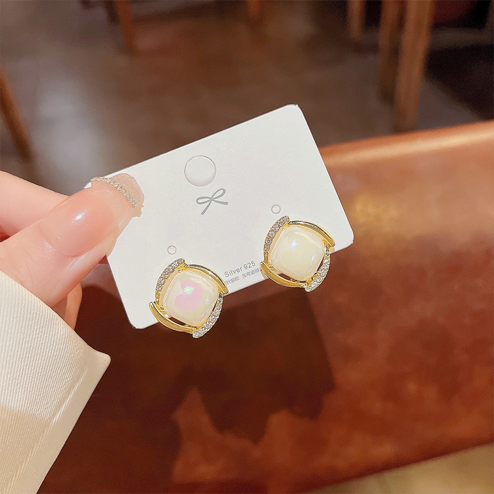 925 Silver Needle Korean Fashi – Pearl Stud Earrings recenzja i cena