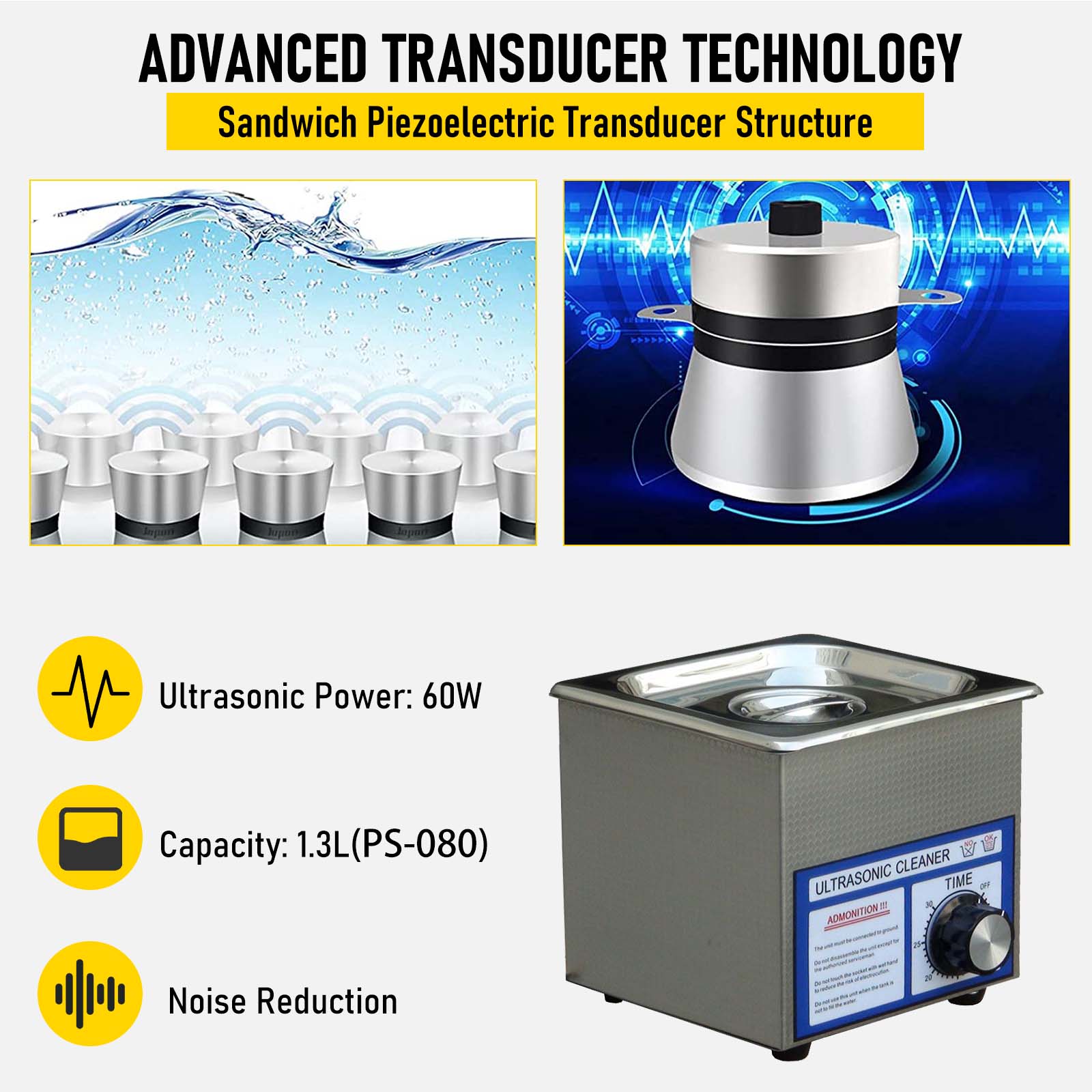 1.3L-3L Ultrasonic Cleaner PS- – Jewelry Eyewear Watches & Accessories recenzja i cena
