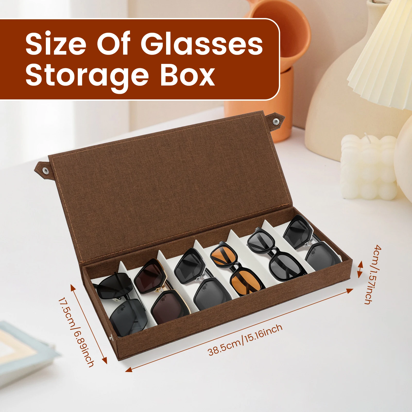 6 Slots Sunglasses Storage Box – Jewelry Eyewear Watches & Accessories recenzja i cena