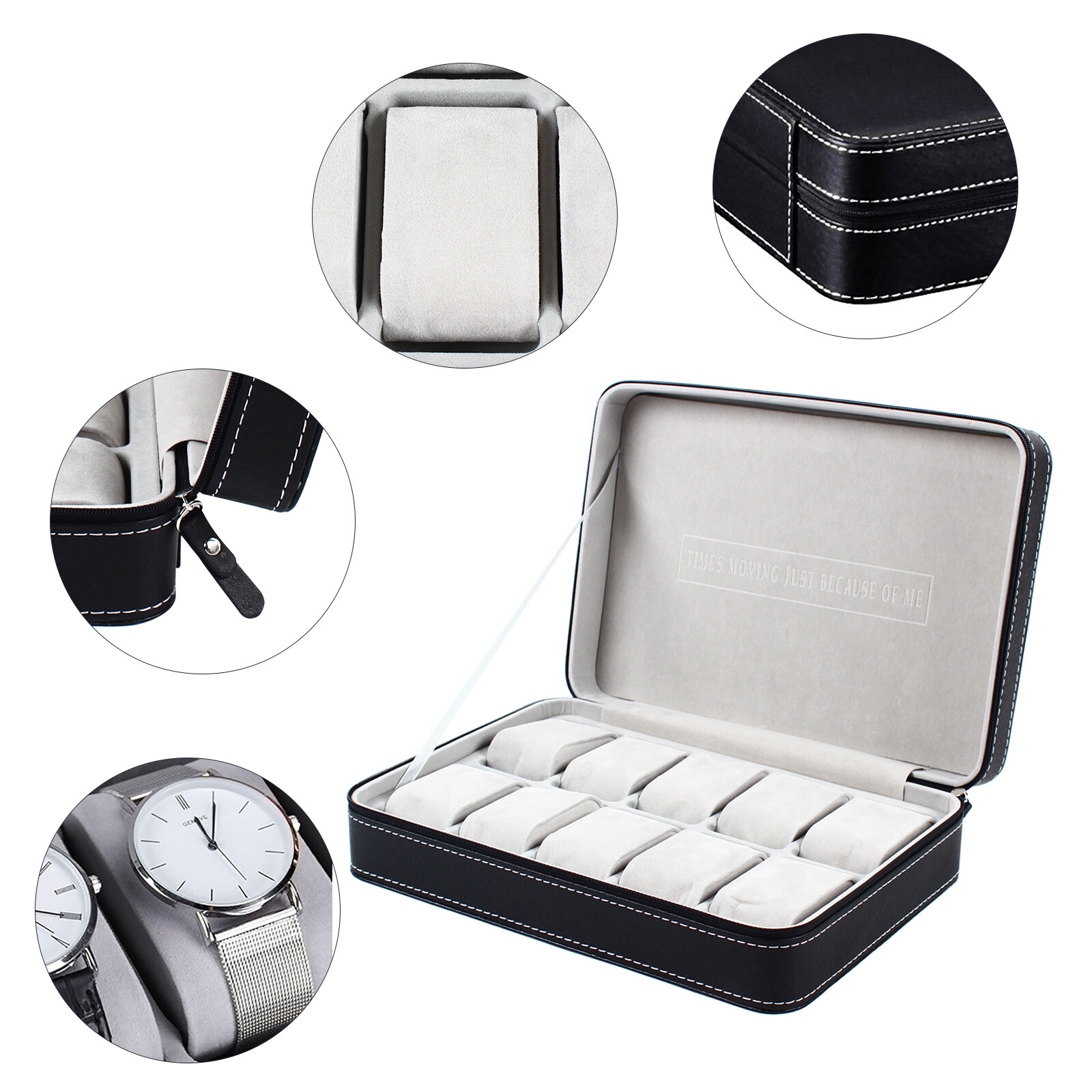 Bymaocar Portable 6 Slot Zippe – Jewelry Organizer Watches recenzja i cena