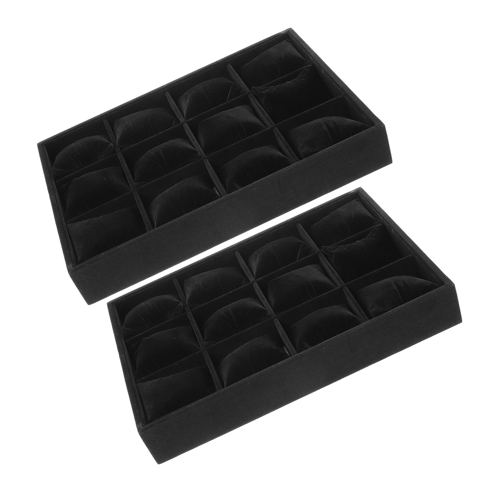 2Pcs 12-Slot Black Grid Jewelr – Jewelry Organizer Watches recenzja i cena