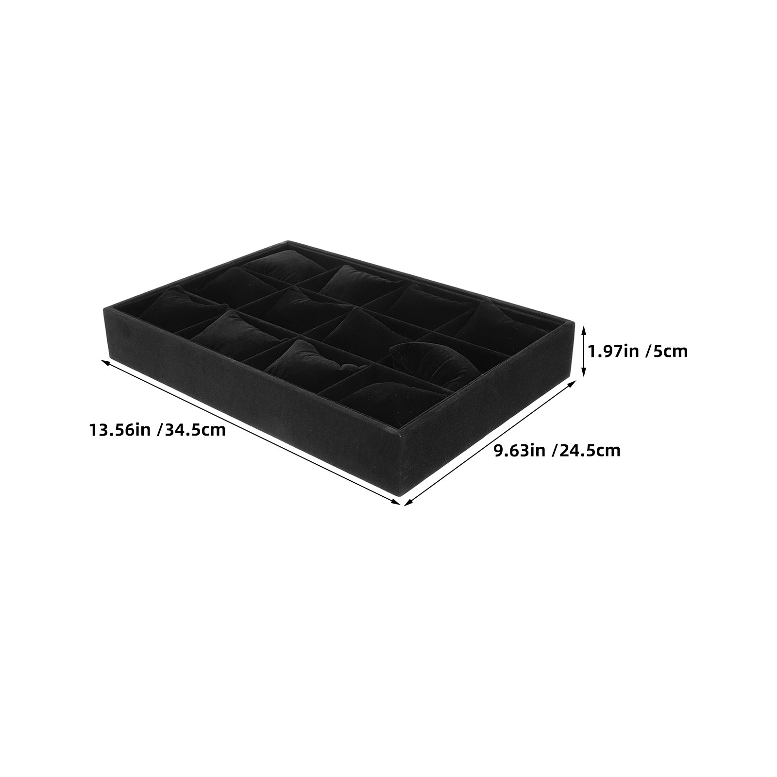 2Pcs 12-Slot Black Grid Jewelr – Jewelry Organizer Watches recenzja i cena