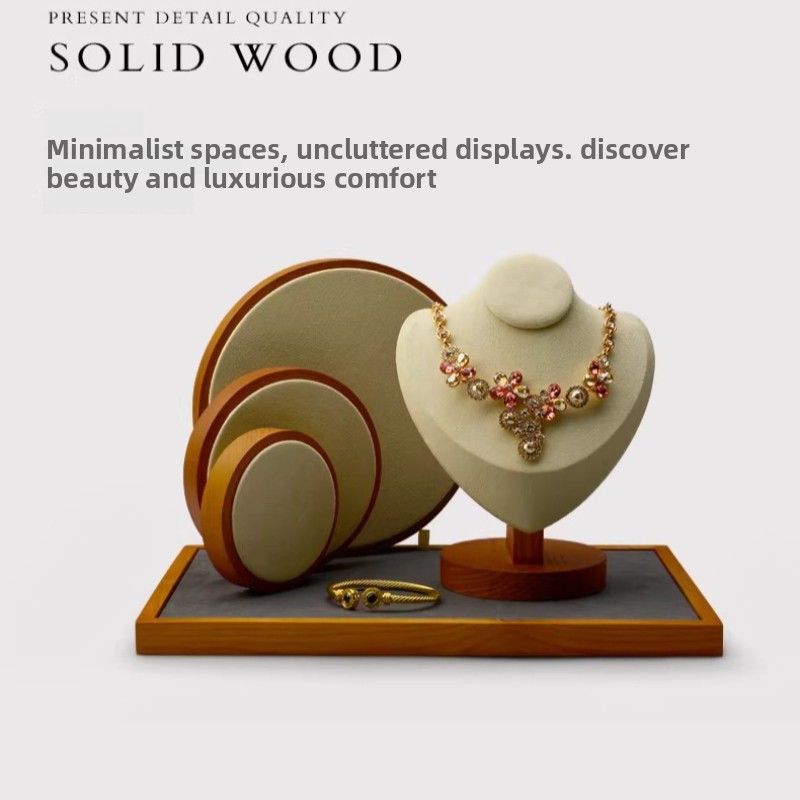 Solid Wood Jewelry Display Tra – Jewelry Store For Watches recenzja i cena