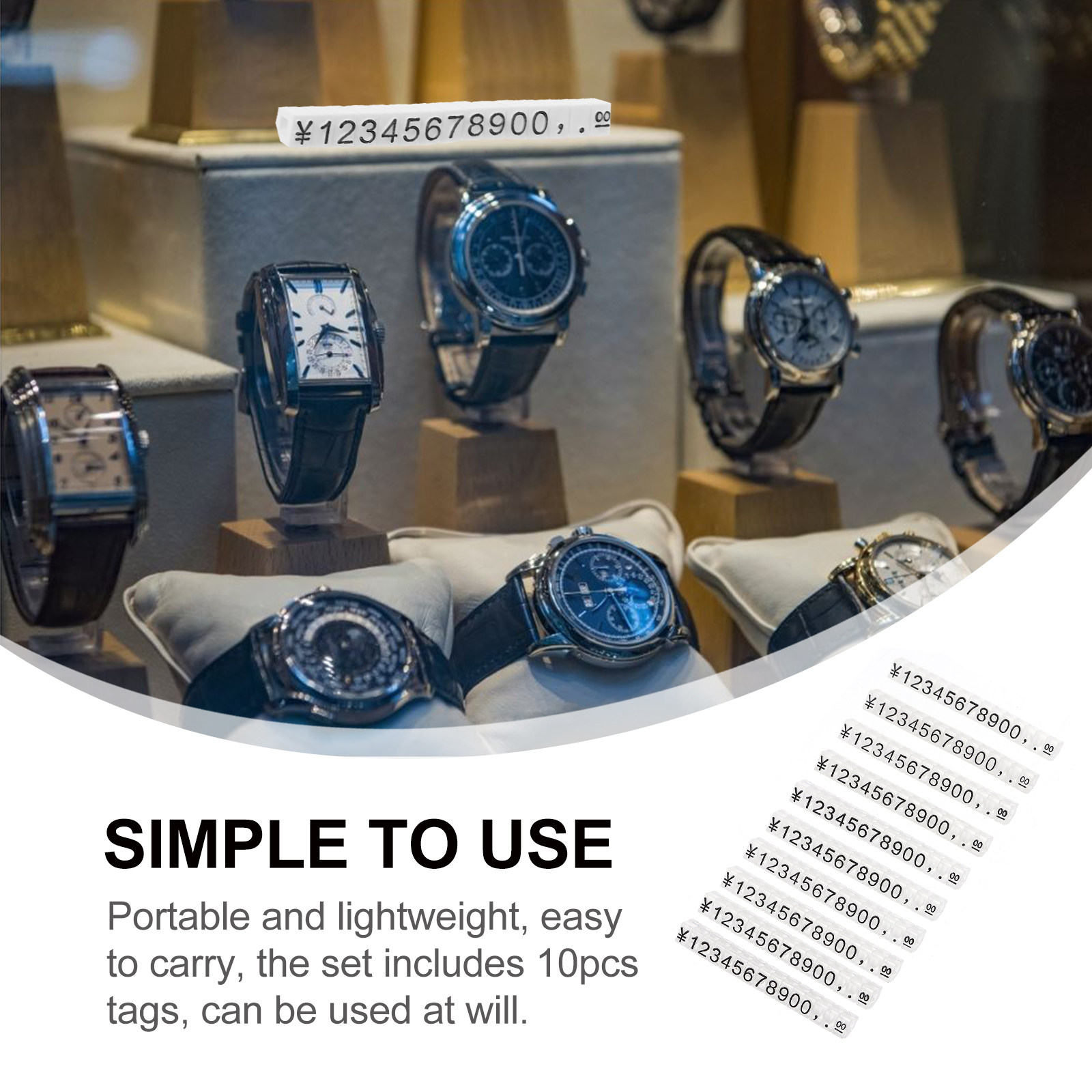 10Pcs Premium Plastic Jewelry  – Jewelry Store For Watches recenzja i cena