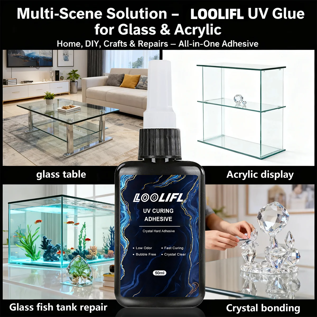 Loolifl 50ml UV Glue with UV L – Jewelry Repair & Watches Photos recenzja i cena