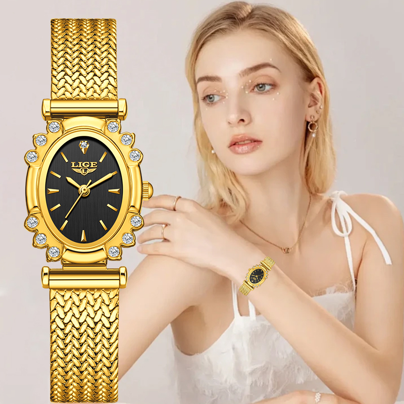 LIGE Elegant Quartz Watches fo – Jewelry Diamond Watches recenzja i cena