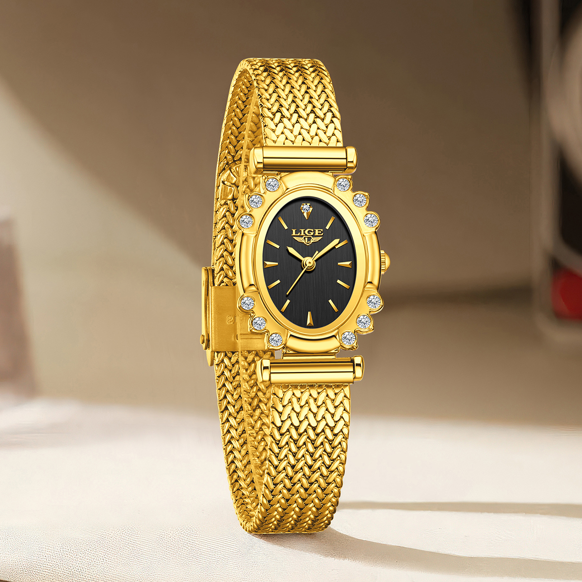 LIGE Elegant Quartz Watches fo – Jewelry Diamond Watches recenzja i cena