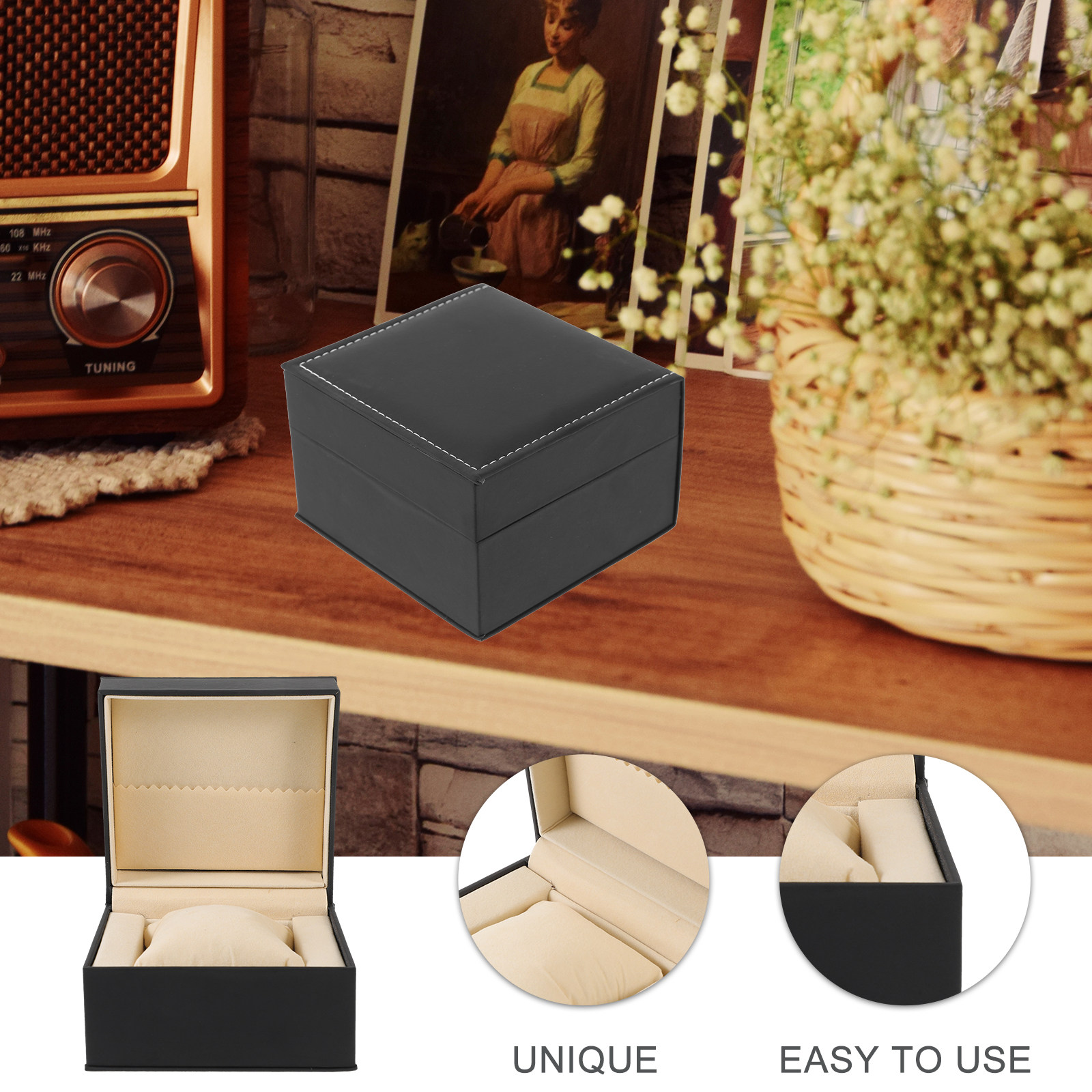 1Pcs Premium PU Watch Storage  – Jewelry Or Watches recenzja i cena