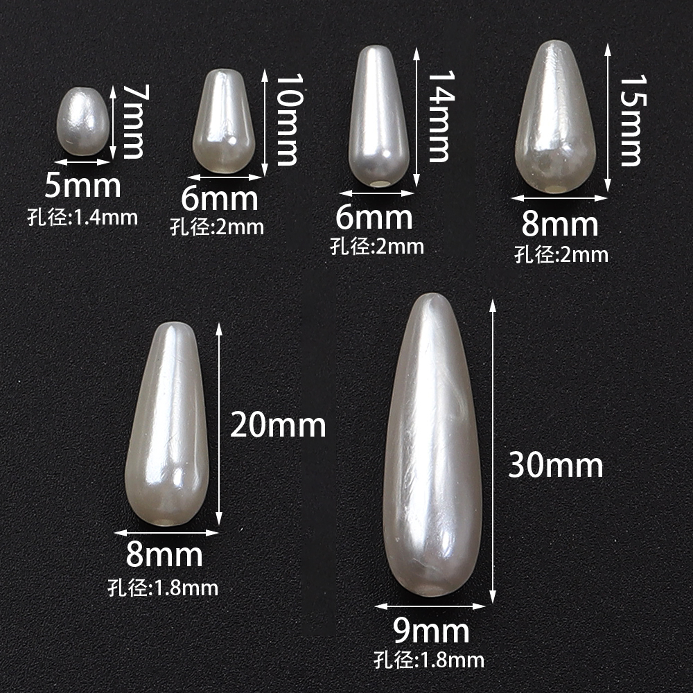 30-500pcs/lot Biege Waterdrop  – Pearl Stud Earrings recenzja i cena