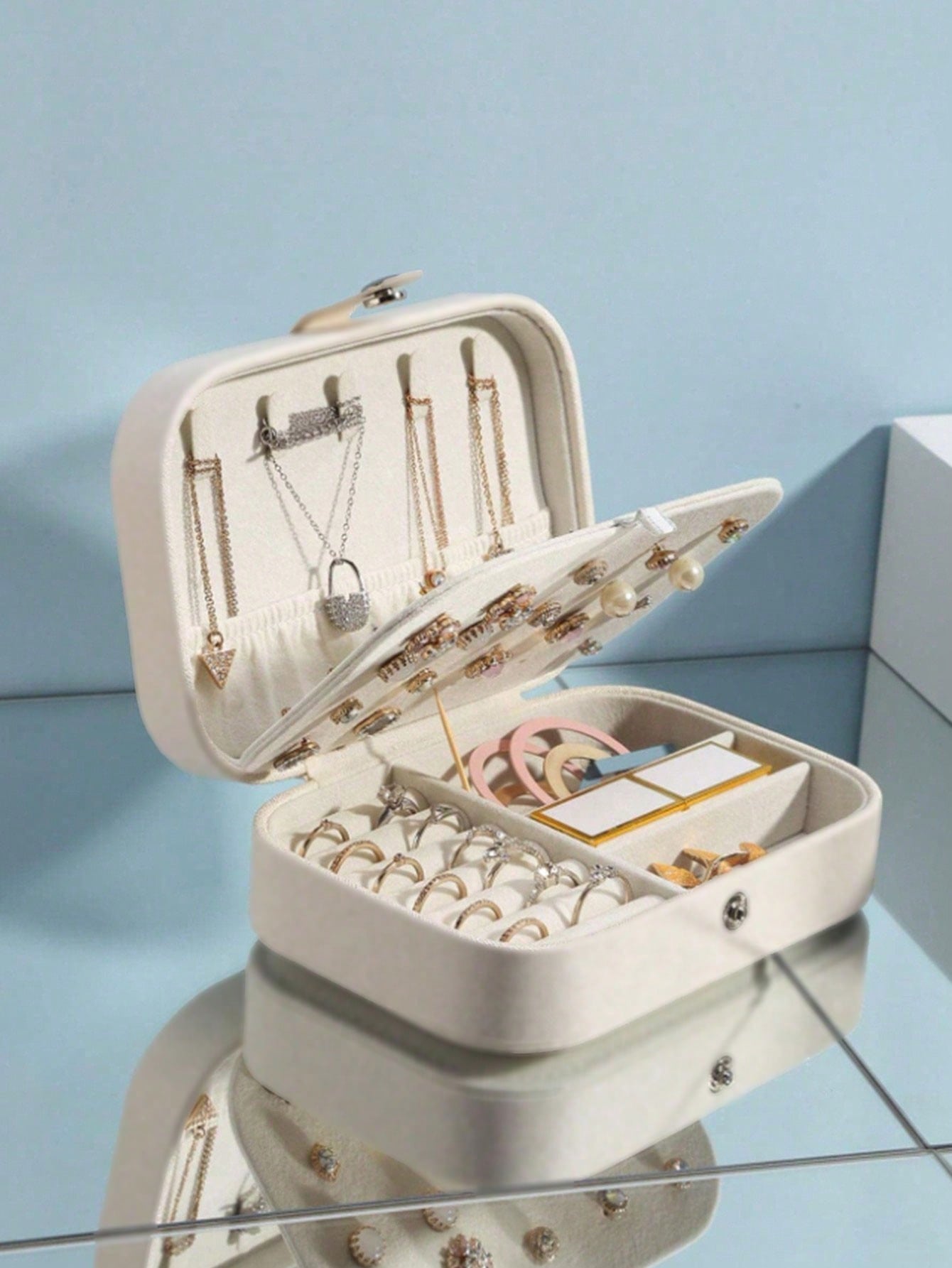 1 Rectangular Jewelry Box Pu J – Jewelry Store For Watches recenzja i cena