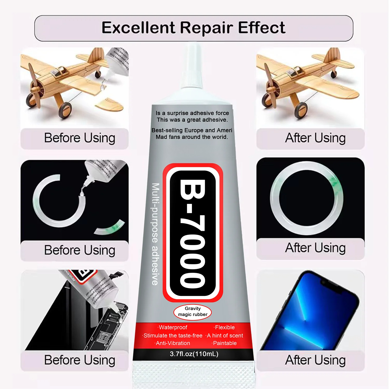 Super Glue B-7000 Loolifl 1-10 – Jewelry Repair & Watches Photos recenzja i cena