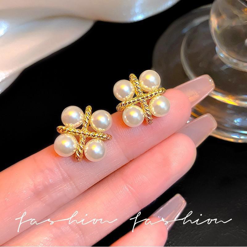 925 Silver Needle Korean Fashi – Pearl Stud Earrings recenzja i cena