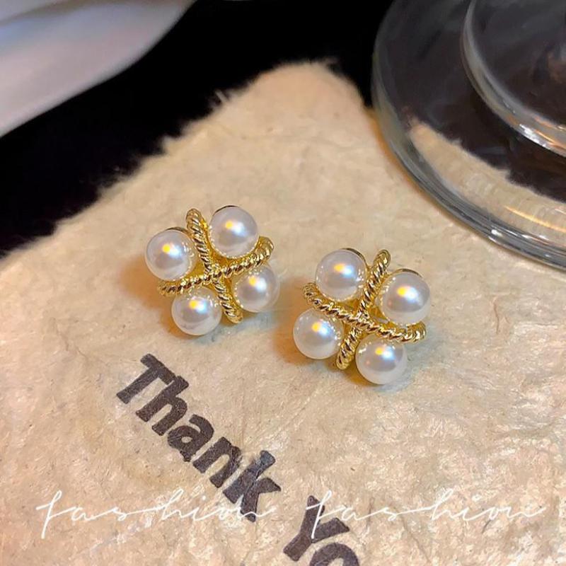 925 Silver Needle Korean Fashi – Pearl Stud Earrings recenzja i cena