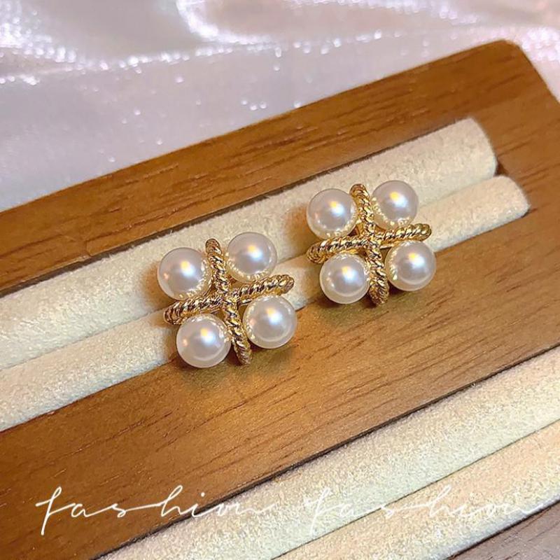 925 Silver Needle Korean Fashi – Pearl Stud Earrings recenzja i cena