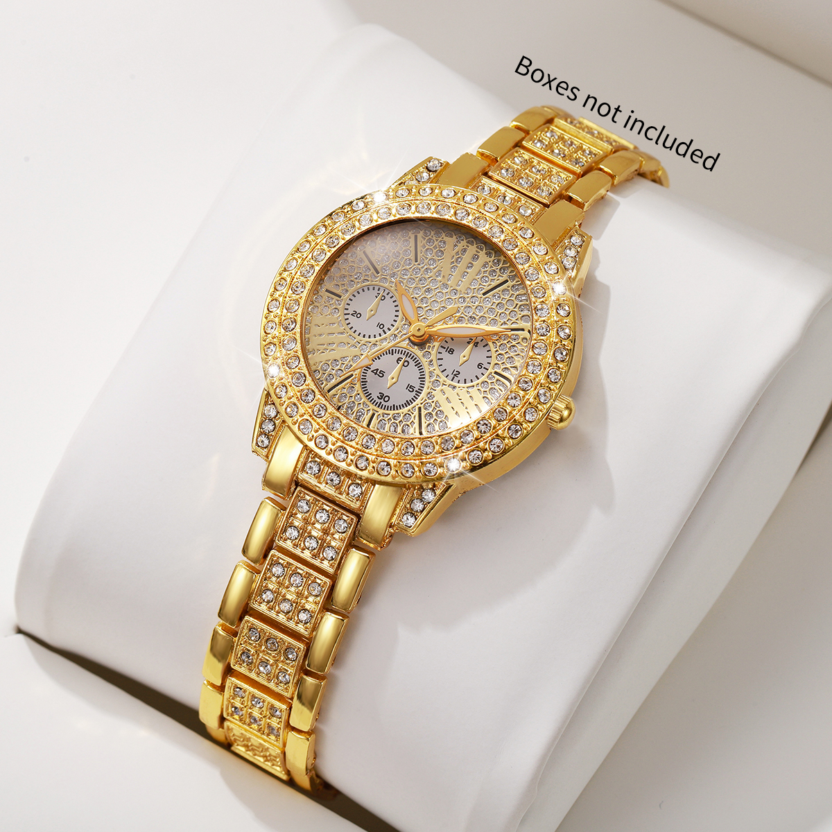 Fashion Decorative Three-eyes  – Jewelry Diamond Watches recenzja i cena