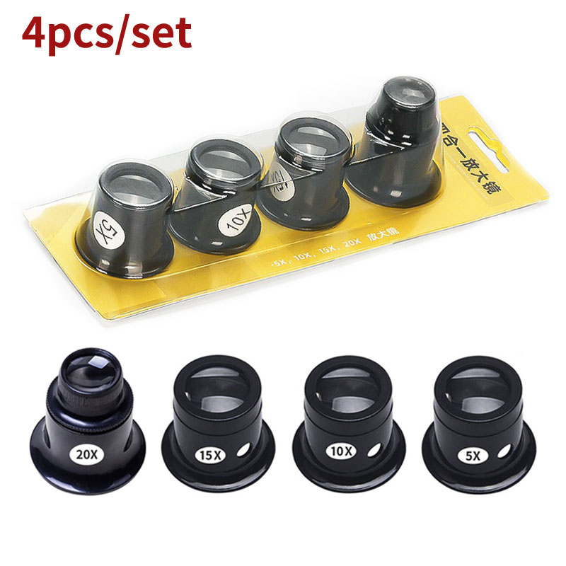4pcs/set Monocular Magnifying  – Jewelry Eyewear Watches & Accessories recenzja i cena