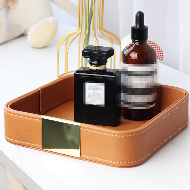 Leather Desk Tray Desktop Stor – Jewelry Store For Watches recenzja i cena