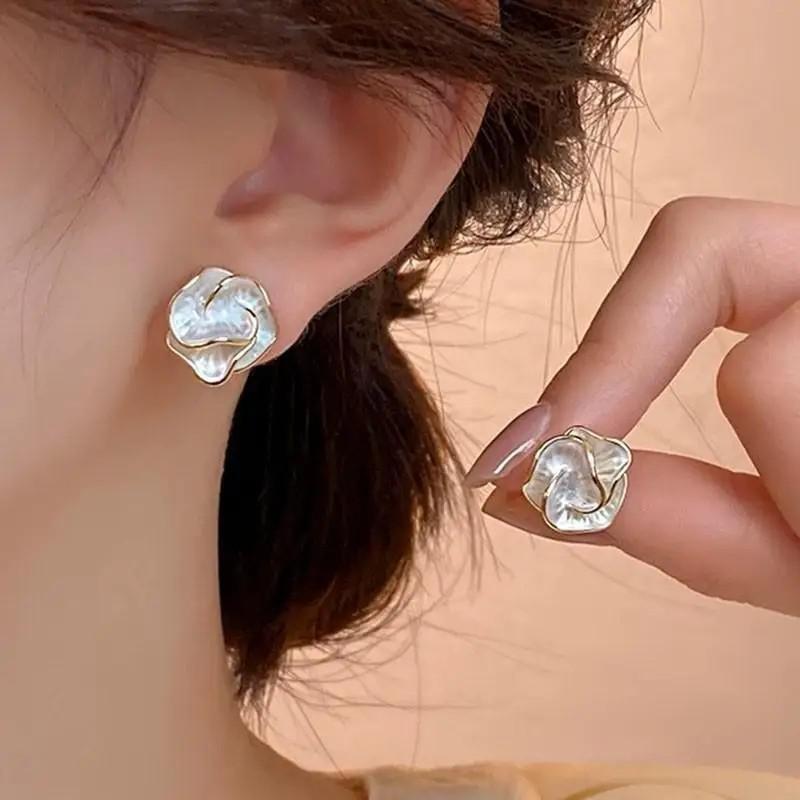 925 Silver Needle Vintage Purp – Pearl Stud Earrings recenzja i cena