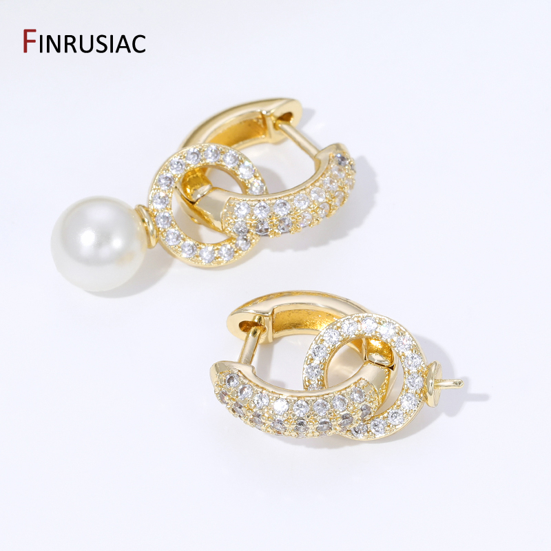 18K Gold Plated Brass Inlaid Z – Hoop Earrings recenzja i cena