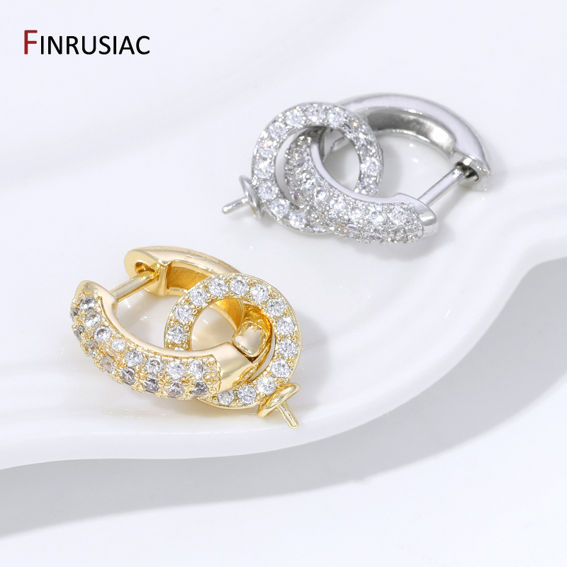 18K Gold Plated Brass Inlaid Z – Hoop Earrings recenzja i cena