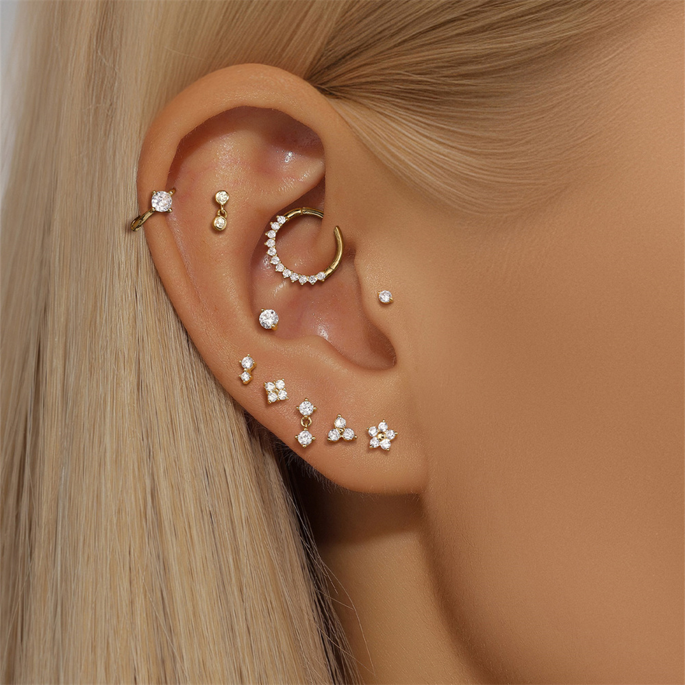 Aide DIY Zircon Pearl Earring  – Pearl Stud Earrings recenzja i cena