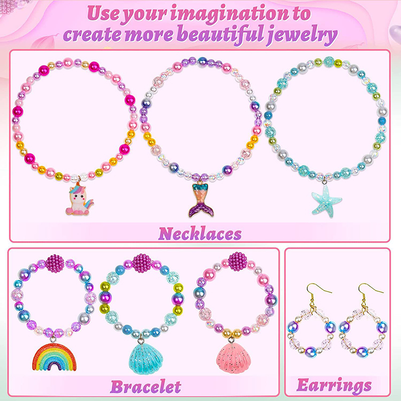 Rainbow ABS Pearl Beads Kit Gr – Pearl Stud Earrings recenzja i cena