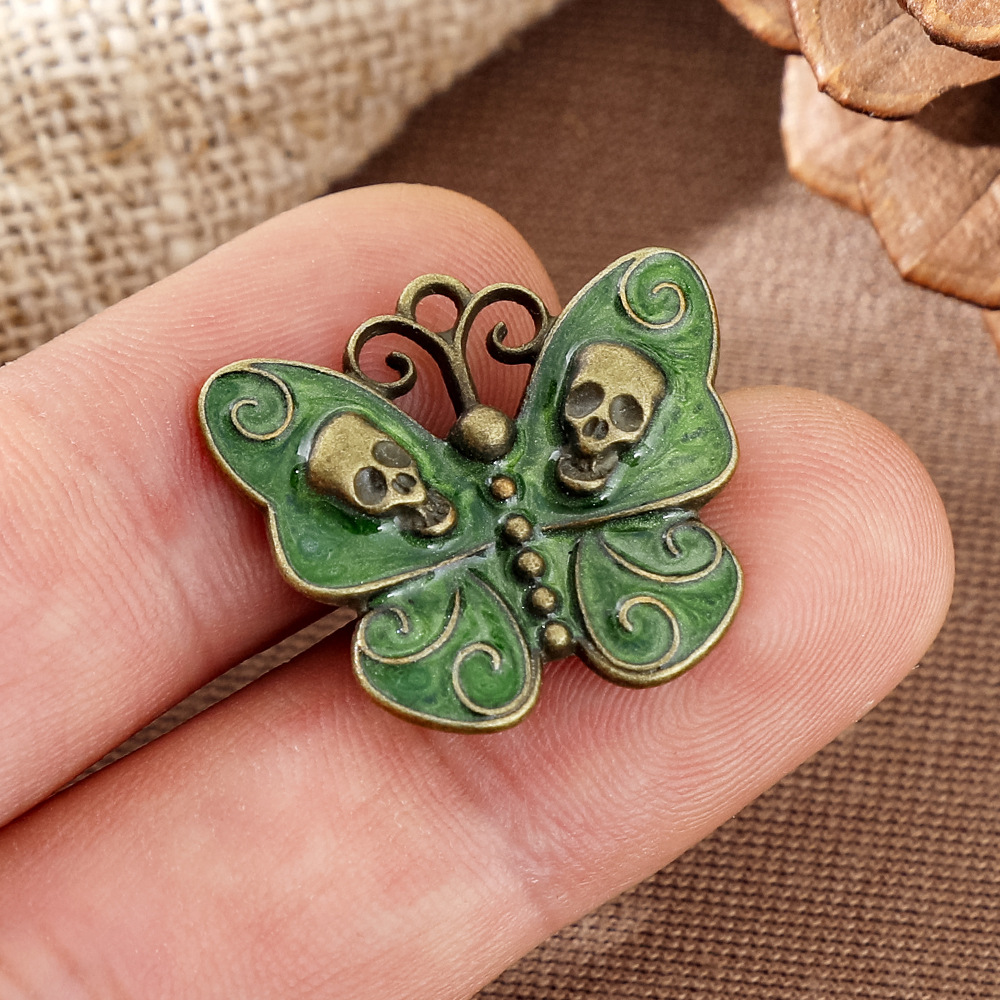 Gothic Skull Butterfly Enameli – Butterfly Pendant Necklace recenzja i cena