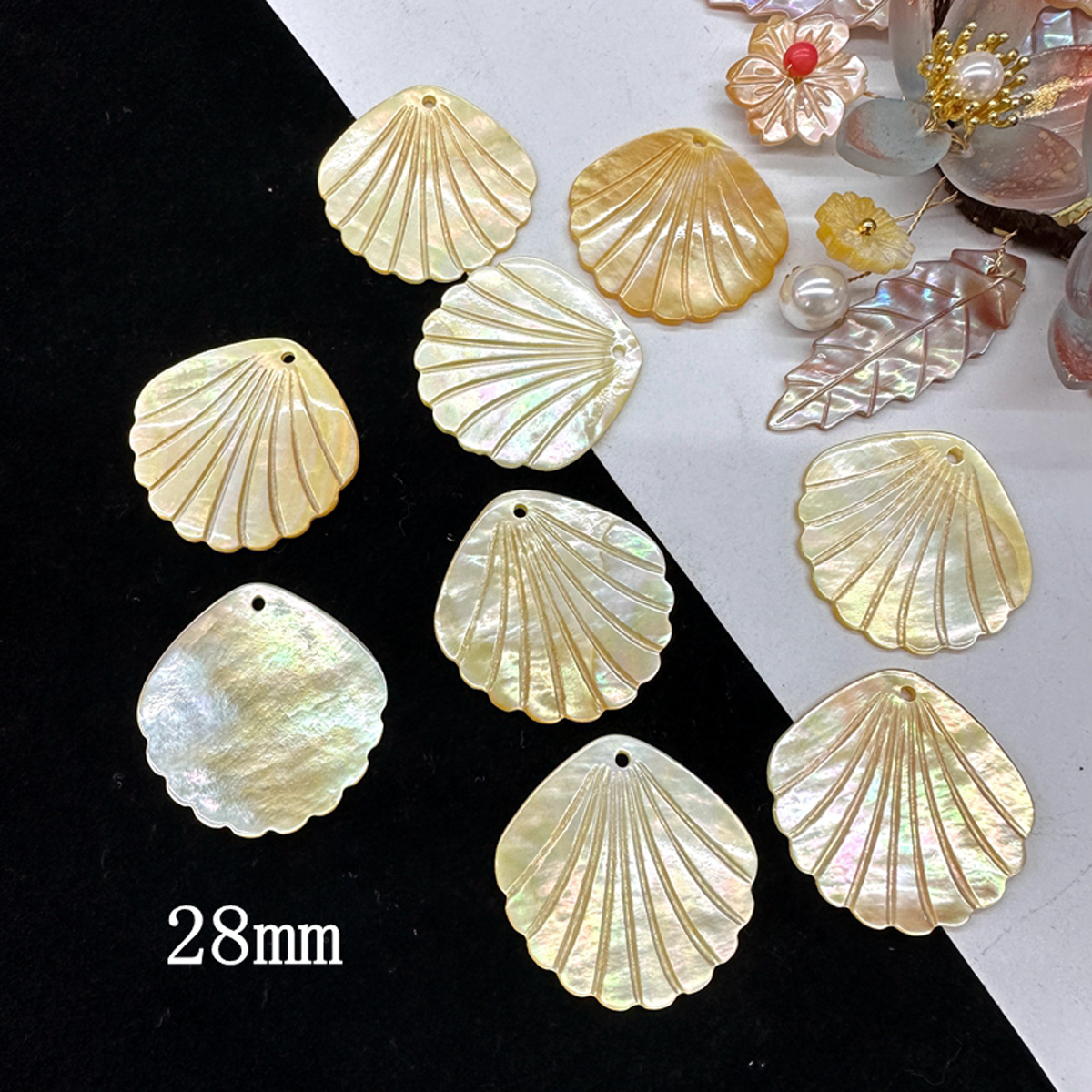 5Pcs Shell Beads With Hole Nat – Pearl Stud Earrings recenzja i cena