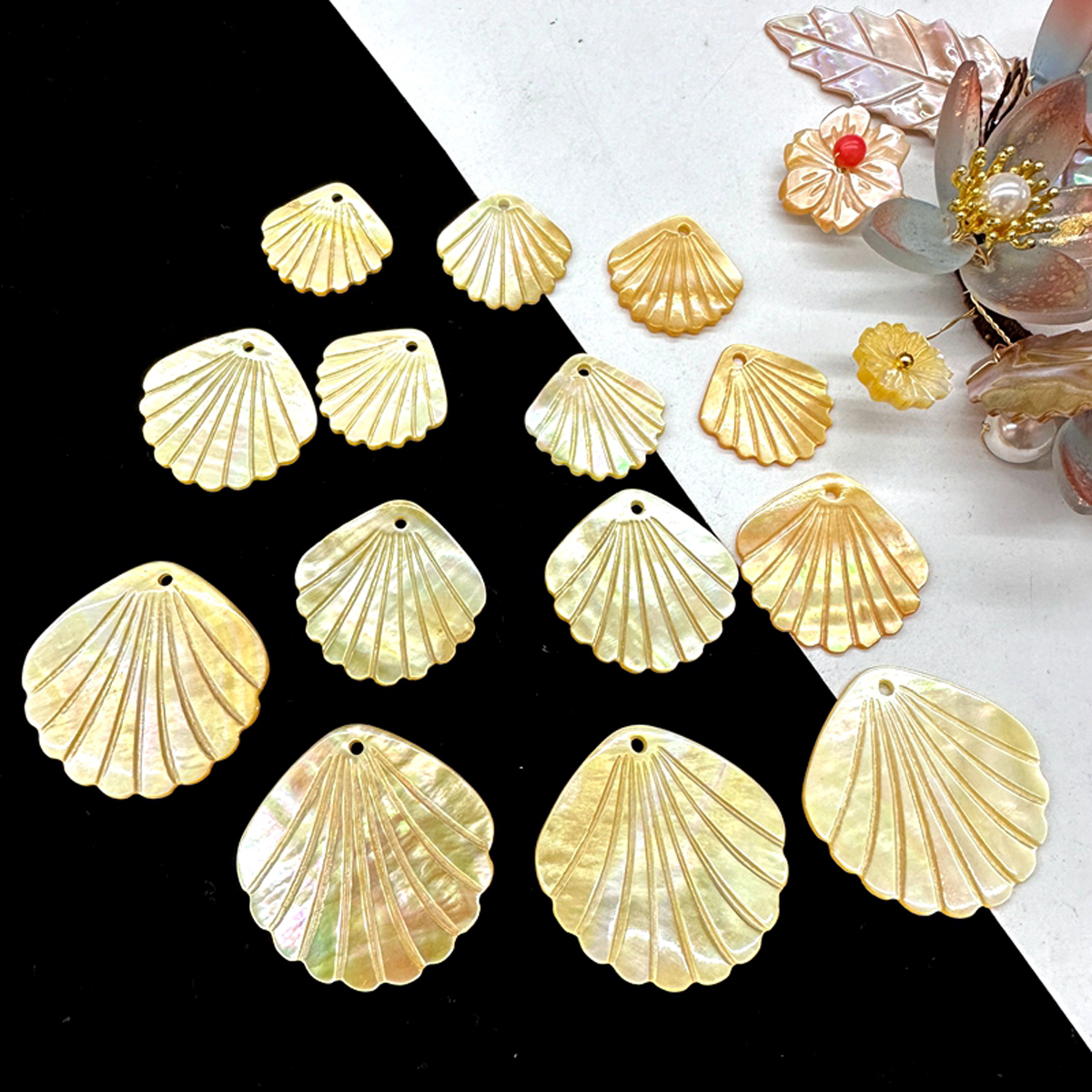 5Pcs Shell Beads With Hole Nat – Pearl Stud Earrings recenzja i cena