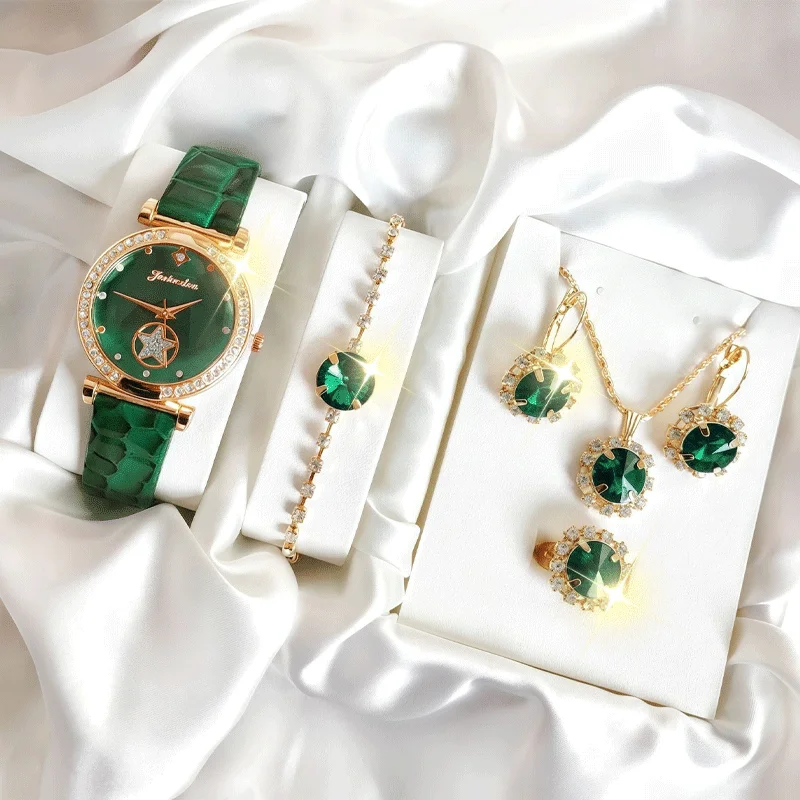6-piece women's round quartz w – Jewelry Diamond Watches recenzja i cena