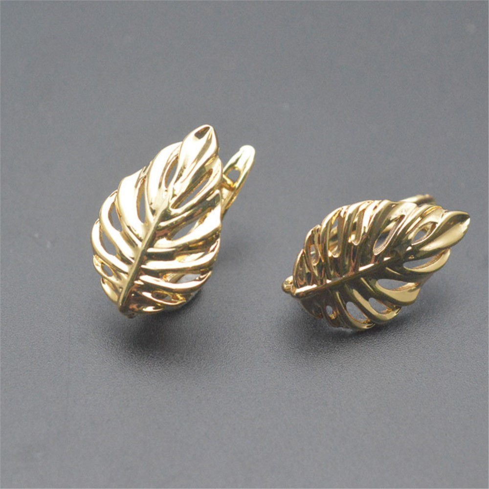 1/2Pcs 18K Gold Plated Brass L – Hoop Earrings recenzja i cena