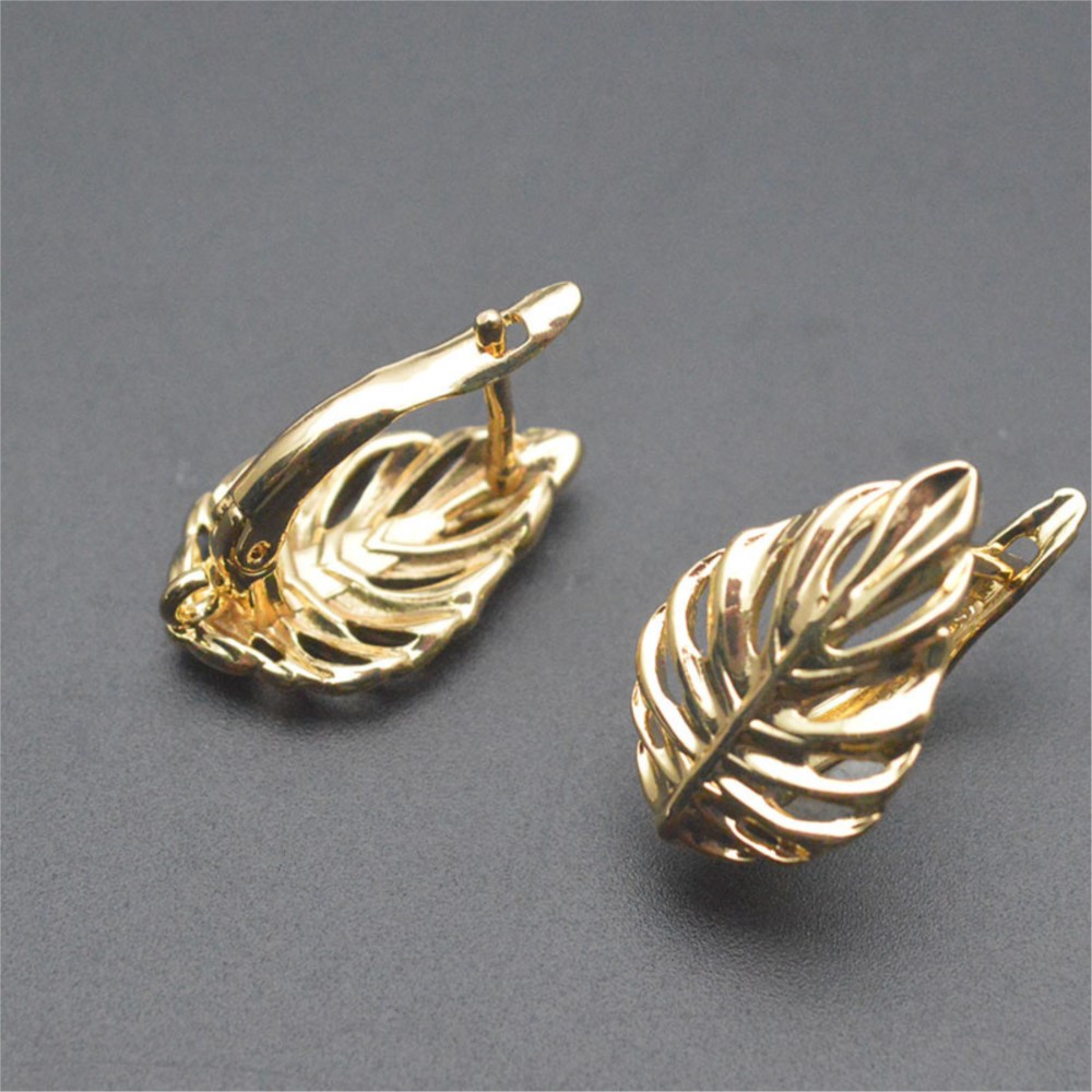 1/2Pcs 18K Gold Plated Brass L – Hoop Earrings recenzja i cena