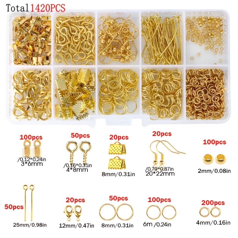 1420pcs 1box Jewelry Findings  – Jewelry Repair & Watches Photos recenzja i cena